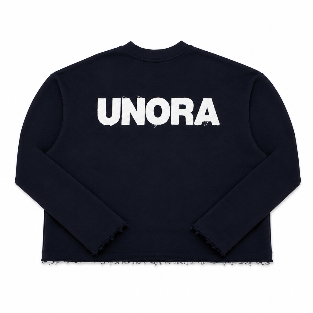 Navy Distressed Sweater
