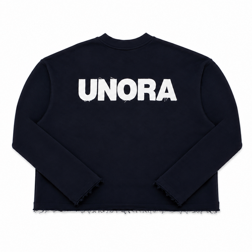 Navy Distressed Sweater